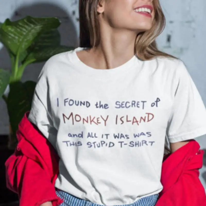 Retro Gaming Island - Maglietta da gioco di Monkey Island,