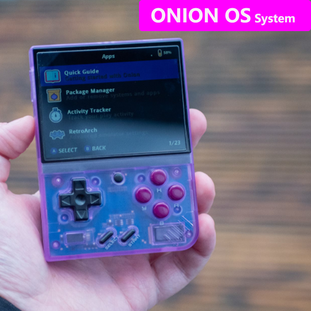 Retro Gaming Icons - Console di gioco Onion OS Preinstallata