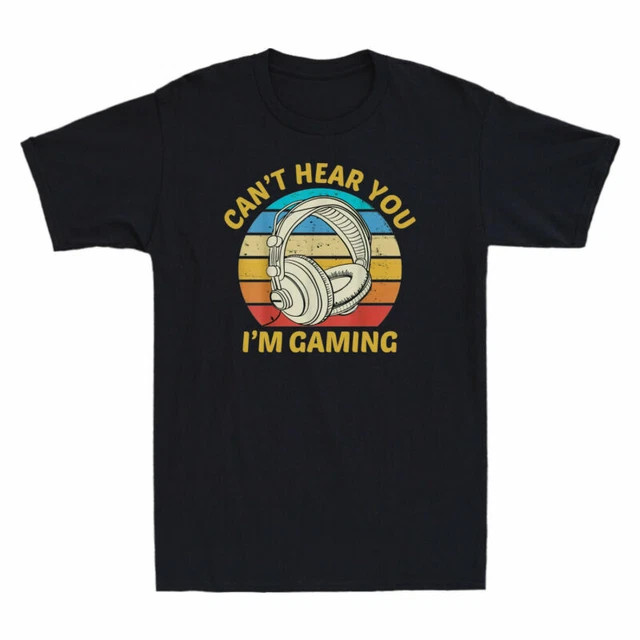 Retro Gaming T Shirt - T-shirt I'm Gaming Cotton Funny Retro