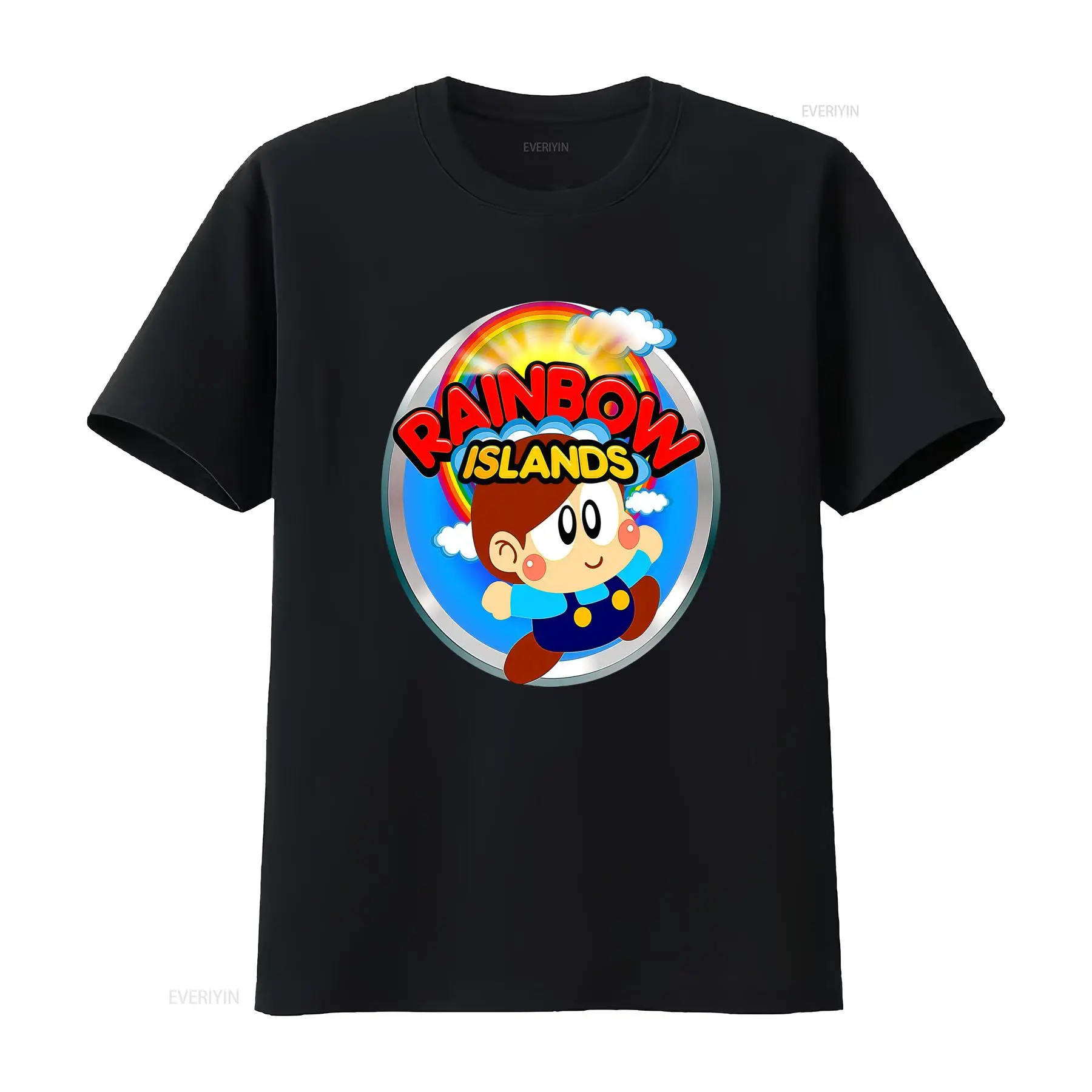 Retro Gaming Island - Maglietta Rainbow Islands con stampa logo