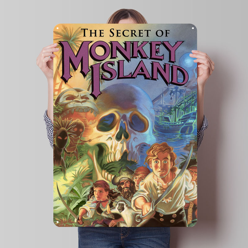 Retro Gaming Island - Secret Of Monkey Island Poster Gioco