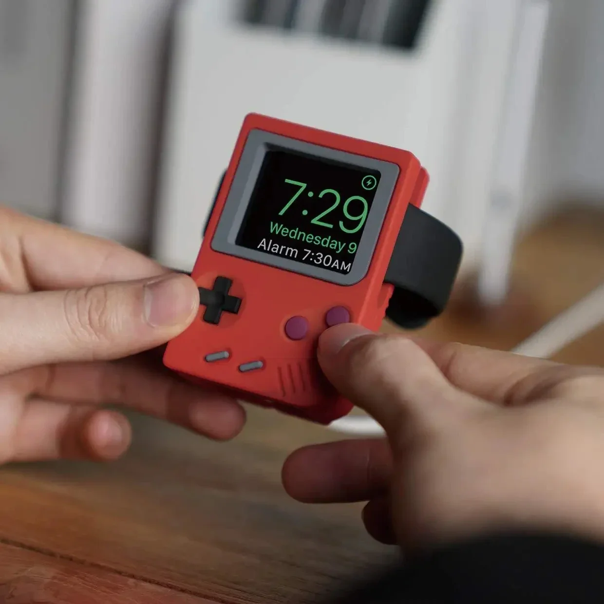 Retro Gaming Nostalgia - Supporto in Silicone per Caricabatterie IWatch,