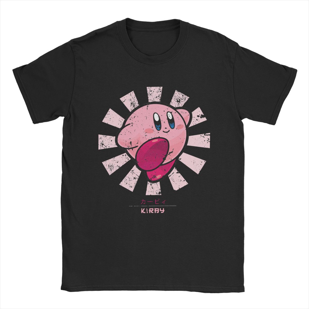 Retro Gaming T Shirt - T-shirt retrò giapponesi di Kirby per