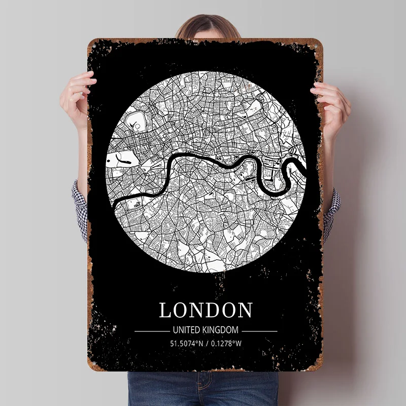 Targa in Latta con Mappa di Lo - Retro Gaming In London recensione e prezzo