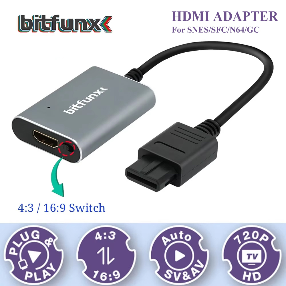 Bitfunx 720P Adattatore Svideo - Retro Gaming Icons recensione e prezzo
