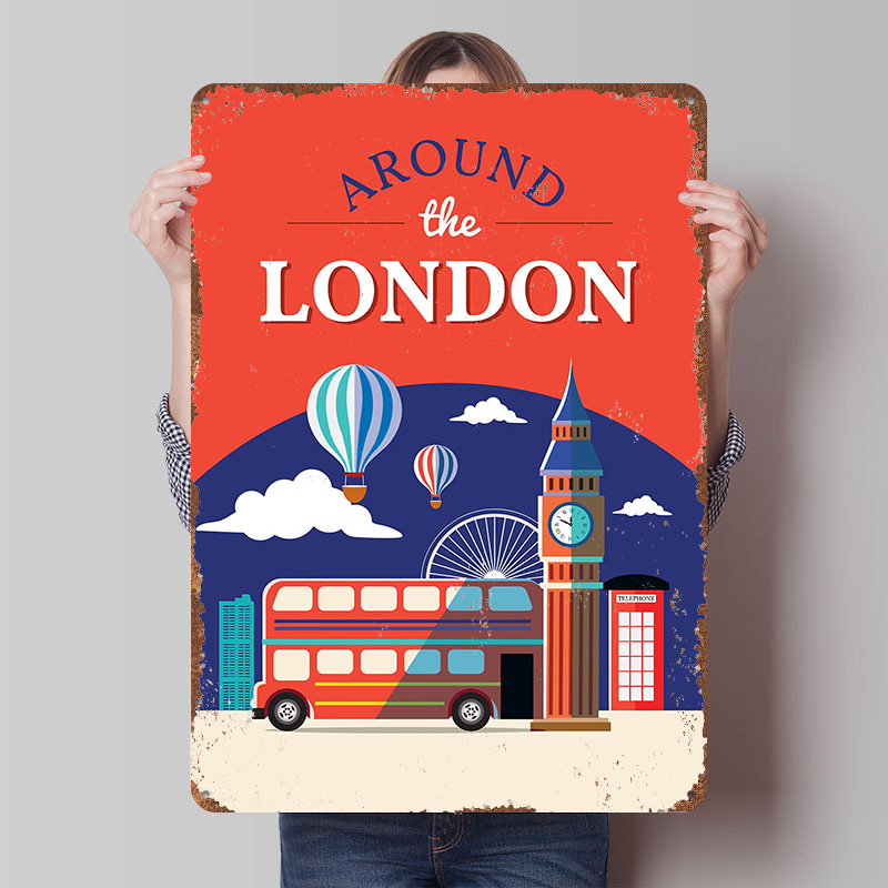 Poster Metallico 'Around the L - Retro Gaming In London recensione e prezzo