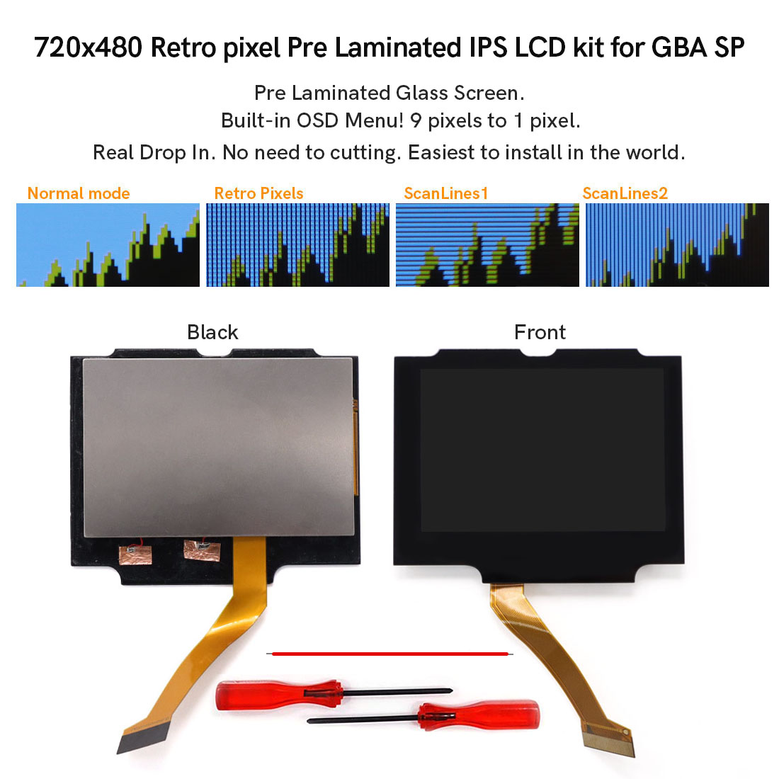 Kit LCD IPS laminato da 3.0 po - Retro Gaming Gameboy recensione e prezzo